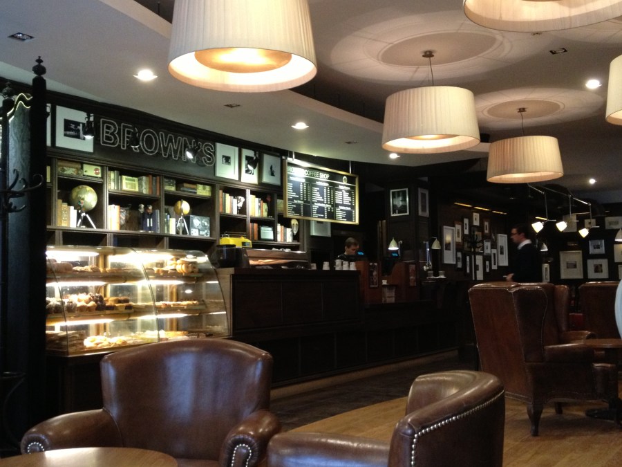 Brown's coffee shop.